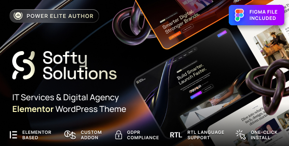 Softy Solutions v1.0.1 - IT Services & Digital Agency WordPress Theme