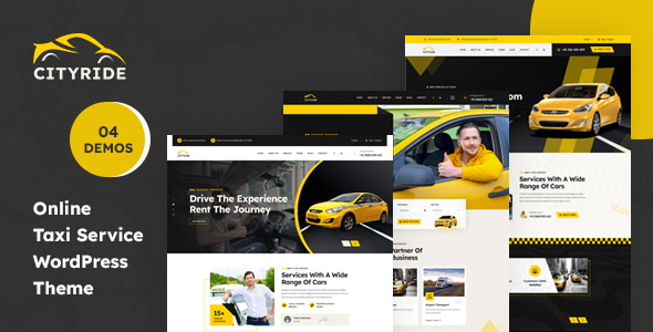 Cityride v1.0.0 - Online Taxi Service WordPress Theme