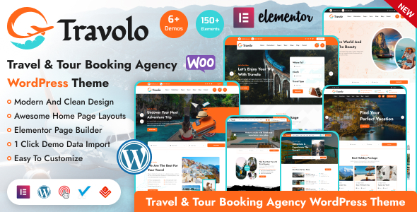 Travolo v1.2.0 - Travel Agency & Tour Booking WordPress Theme