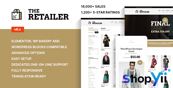 The Retailer v6.5 - Responsive WordPress Theme