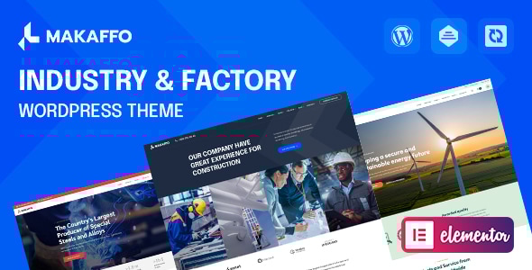 Makaffo v1.1.12 - Industry & Factory WordPress Theme