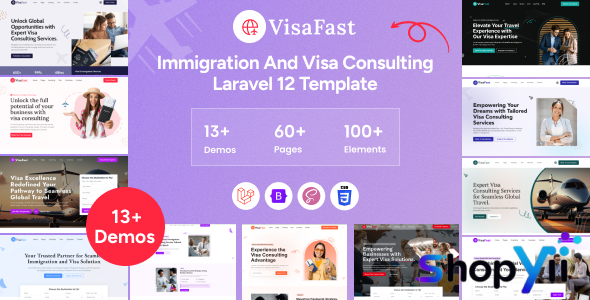 Visafast - Laravel Immigration and Visa Consulting Template