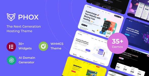 Phox v2.5.1 - Hosting WordPress & WHMCS Theme