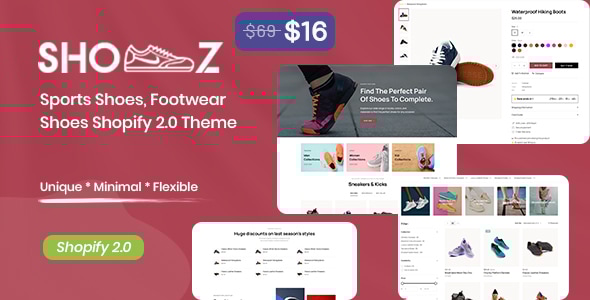 Shooz v1.0 - Sports Shoes, Footwear Shoes Shopify 2.0 Theme