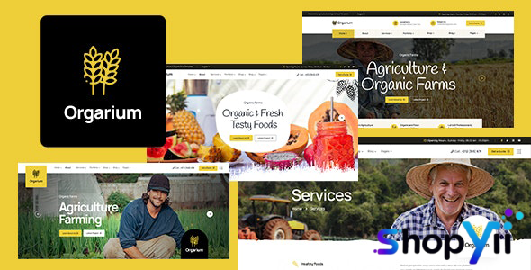 Orgarium v1.2.2 - Agriculture & Organic Farm WordPress Theme