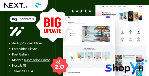 Ncmaz - Blog, News Magazine NextJs React Template