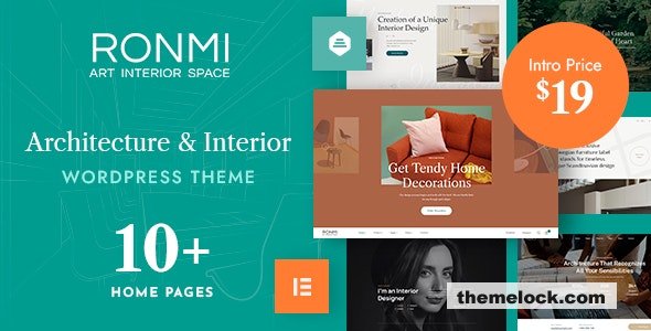 Ronmi v1.2.12 - Architecture and Interior Design WordPress Theme