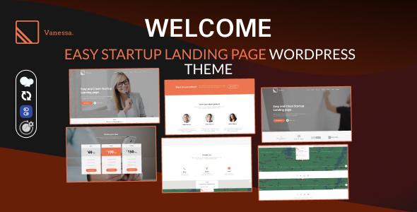 Vanessa v1.0.9 - Easy Startup Landing Page WP Theme