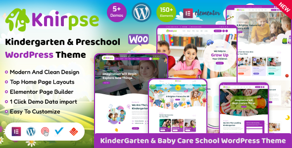 Knirpse v1.6.7 – Kindergarten & Baby Care WordPress Theme