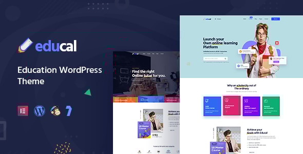 Educal v2.0.2 - Online Courses & Education WordPress Theme + RTL