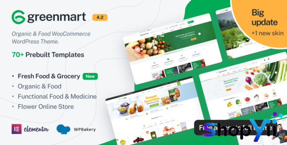 GreenMart v4.2.11 - Organic & Food WooCommerce WordPress Theme