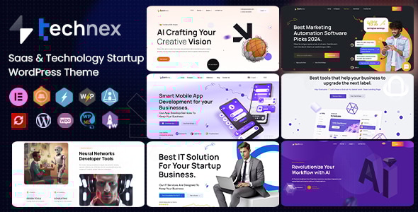 Technex v1.0.3 - Elementor Technology & Software WordPress Theme