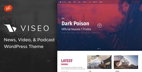Viseo v3.9 - News, Video, & Podcast Theme