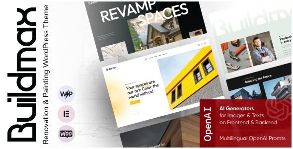 BuildMax v1.0 - Renovation & Painting WordPress Theme