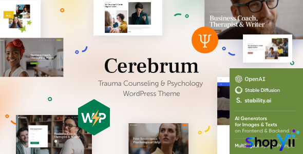 Cerebrum v1.0 - Trauma Counseling & Psychology WordPress Theme