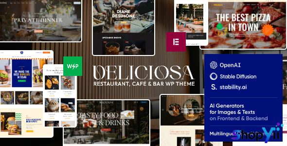 Deliciosa v1.0 - Restaurant, Cafe & Bar WordPress Theme