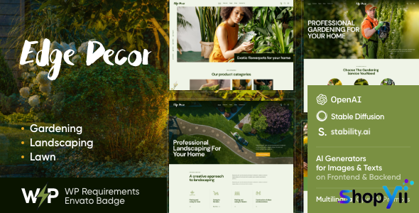 Edge Decor v1.2.5 - A Modern Gardening & Landscaping Theme