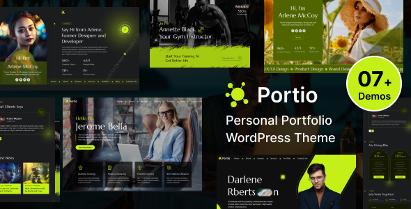 Portio v1.0 - Personal Portfolio Resume WordPress Theme