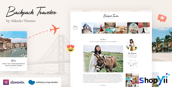 Backpack Traveler v2.7 - Modern Blog