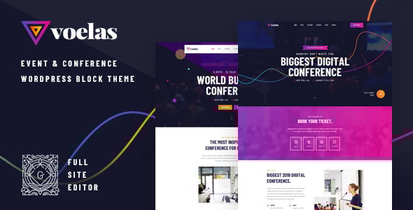 Voelas v1.1.8 - Event & Conference WordPress Theme