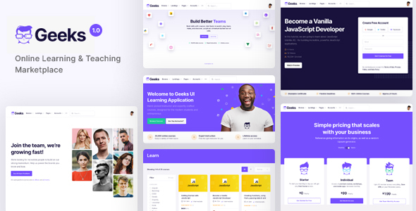 Geeks v1.2.11 - Online Learning Marketplace WordPress Theme