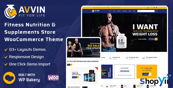 Avvin v1.4 - Fitness Nutrition and Supplements Store WooCommerce Theme