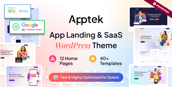Apptek v1.0.1 - App & SaaS Theme
