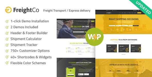 FreightCo v1.1.7 - Transportation & Warehousing Theme