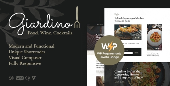 Giardino v1.1.5 - An Italian Restaurant & Cafe WordPress Theme