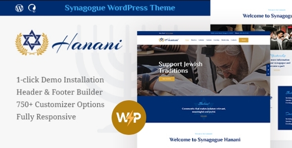 Hanani v1.2.5 - Jewish Community & Synagogue Theme