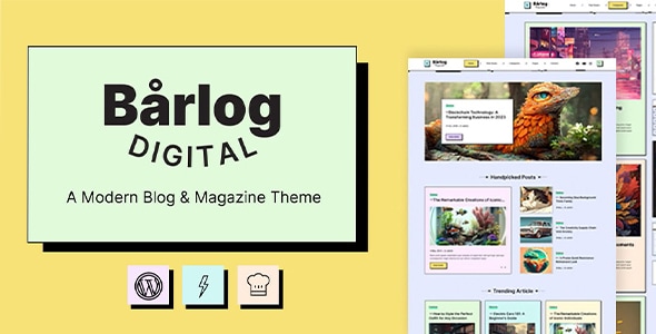 Barlog v1.1.1 - A Modern Blog & Magazine Theme