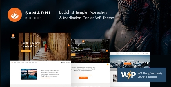 Samadhi v1.0.8 - Oriental Buddhist Temple WordPress Theme