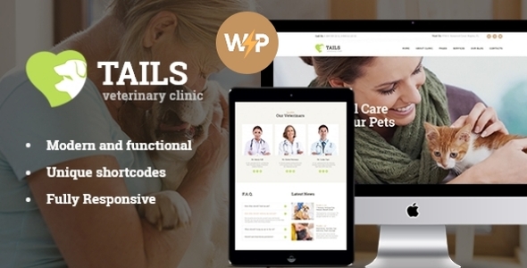 Tails v1.4.7 - Veterinary Clinic, Pet Care & Animal WordPress Theme + Shop
