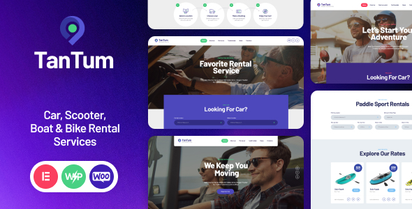 TanTum v1.1.8 - Car, Scooter, Boat & Bike Rental Services WordPress Theme