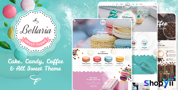 Bellaria v1.1.5 - a Delicious Cakes and Bakery WordPress Theme