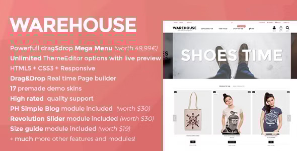 Warehouse v4.5.4 - Responsive Prestashop 1.6 & 1.7 theme