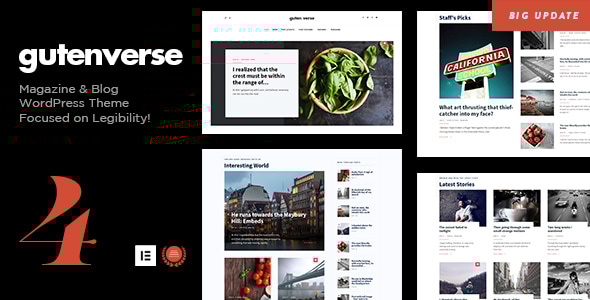 GutenVerse v3.9.1 - Magazine and Blog Theme