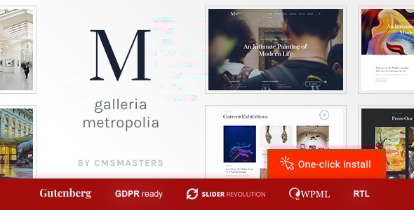Galleria Metropolia v1.2.1 - Art Museum & Exhibition Gallery Theme