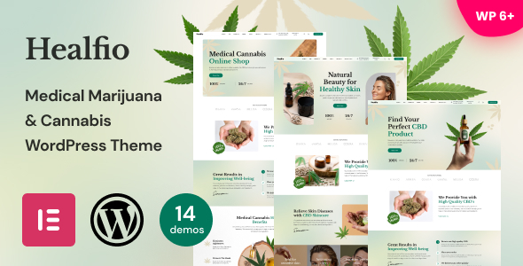 Healfio v1.33 - Medical Marijuana & Coffeeshop WordPress Theme