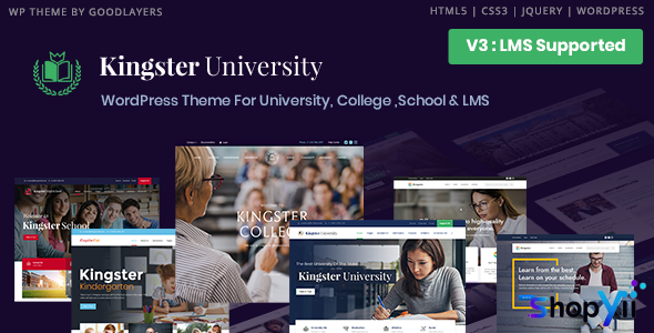 Kingster v3.2.3 - Education WordPress For University, College and School