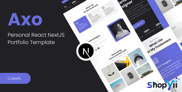 Axo - personal portfolio React NextJs Template