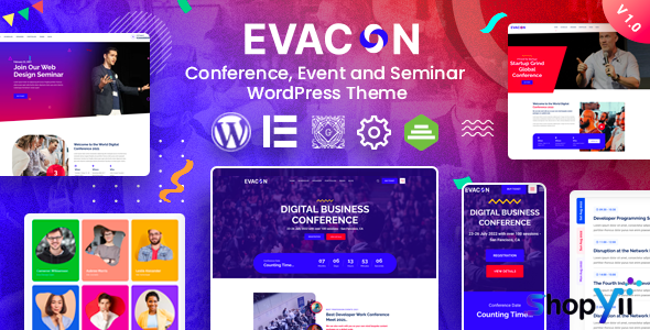 Evacon v1.0.5 - Event & Conference WordPress Theme