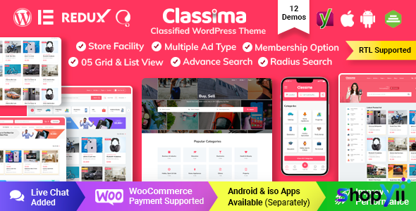 Classima v2.2.11 - Classified Ads WordPress Theme