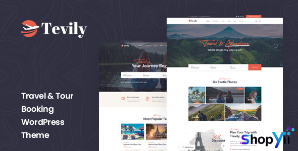 Tevily v1.1.7 - Travel & Tour Booking WordPress Theme