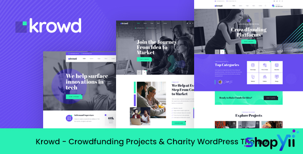 Krowd v1.3.7 - Crowdfunding & Charity WordPress Theme