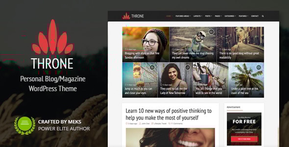 Throne v2.1 - Personal Blog/Magazine WordPress Theme