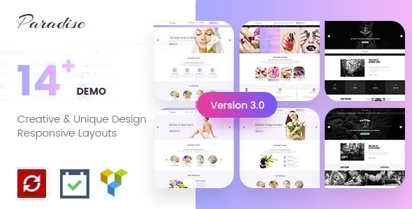 Paradise v5.0.3 - Multipurpose Spa & Beauty WordPress Theme