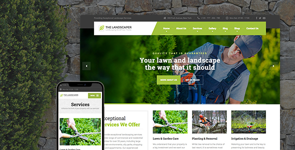 The Landscaper v3.2.1 - Lawn & Landscaping WP Theme