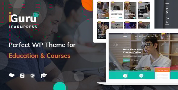 iGuru v1.3.5 - Education & Courses WordPress Theme