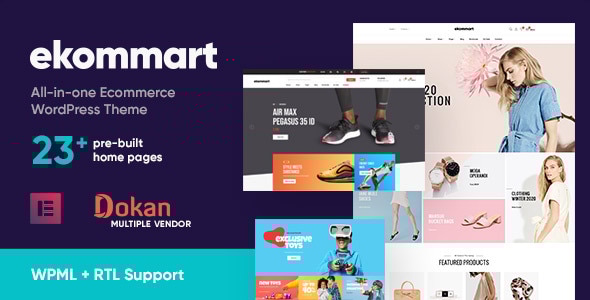 ekommart v3.8.7 - All-in-one eCommerce WordPress Theme